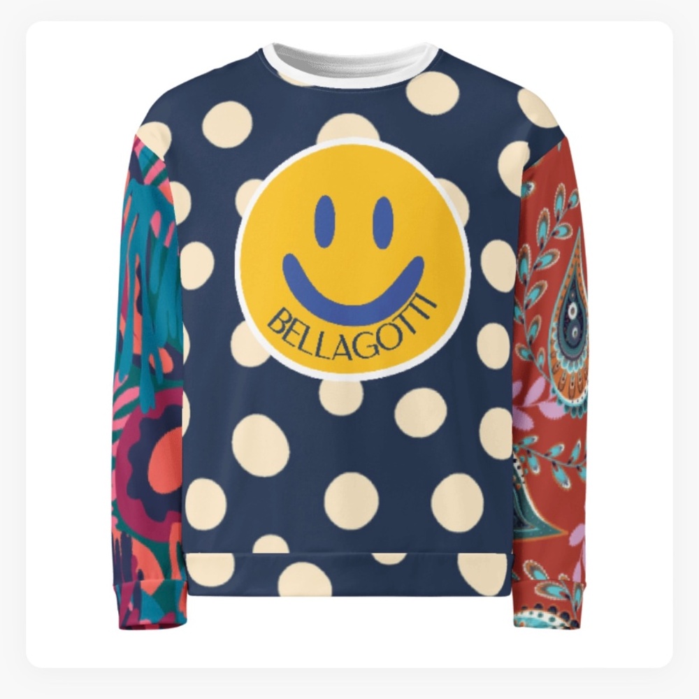 SWEATSHIRT Sm-3XL Crazy Smile ‘Where Classy Flirts with Crazy’ BellaGotti